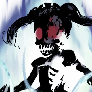 💀 emoji - @strike1v ꕨ @vividstick ⊹ Telegram sticker 12 of 101