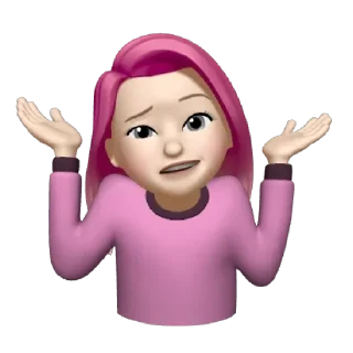 🤷‍♀ emoji @Mifamour 🦅🌸 Telegram sticker 6 of 36