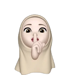 🤫 emoji @Mifamour 🦅 🌸 Telegram sticker 8 of 24