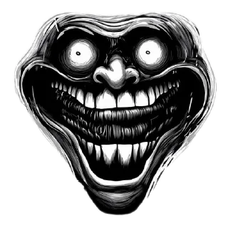 👄 emoji тролльлицо :: Telegram sticker 15 of 63