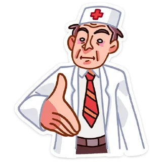 🤝 emoji Доктор Алексеев от @TgSticker Telegram sticker 11 of 49