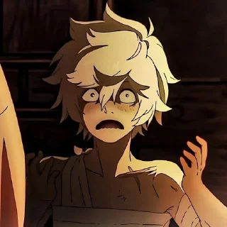 😨 emoji Адский рай @anime_stickerr Telegram sticker 9 of 20