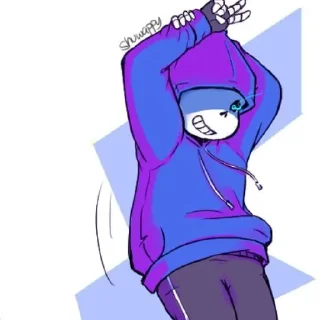 😙 emoji Dance sans | @ish_crim Telegram sticker 10 of 33
