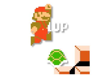 ⏫ emoji Mario: 8 bit Telegram sticker 24 of 24