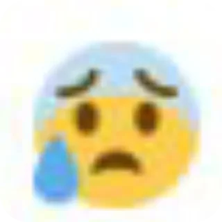 😰 emoji Смайлики Telegram sticker 20 of 46