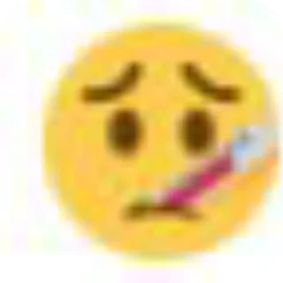 🤒 emoji Смайлики Telegram sticker 11 of 46