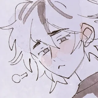 😔 emoji 𝆹𝅥 𝆭  ᴄʀᴜsʜ 𝟷s #𝟸 :: @yanani_n Telegram sticker 21 of 120