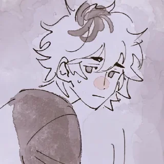 😥 emoji 𝆹𝅥 𝆭  ᴄʀᴜsʜ 𝟷s #𝟸 :: @yanani_n Telegram sticker 7 of 120