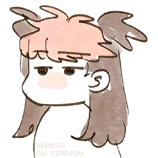 😑 emoji ✧ ˚｡ 𝐜𝐡𝐢𝐛𝐢 #𝟏 :: @yanani_n Telegram sticker 15 of 120