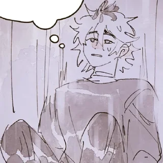 😥 emoji 𝆹𝅥 𝆭  ᴄʀᴜsʜ 𝟷s #𝟸 :: @yanani_n Telegram sticker 12 of 120