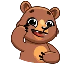 Sticker from Boris the Bear