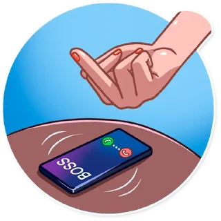 🖕 emoji Blondie Vacation Telegram sticker 7 of 25