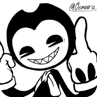 🐱 emoji Bendy and Boris (by @Moon_loonun ) Telegram sticker 20 of 120