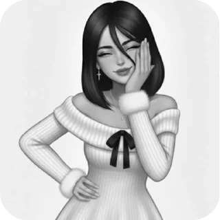 👗 emoji Лилечка Telegram sticker 9 of 42
