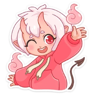 😉 emoji Они-тян :: @stickroom Telegram sticker 15 of 48