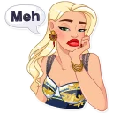 😒 emoji Eva Rich Telegram sticker 9 of 35