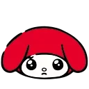 🥺 emoji @kotletovvemoji | HD Red Hood My Melody Telegram sticker 4 of 40