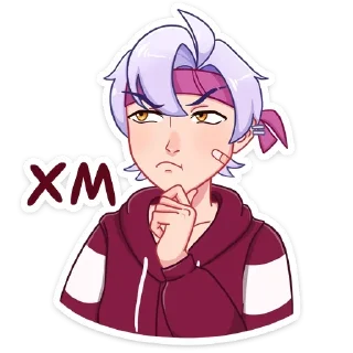 🤔 emoji Тоши от @stickers_vk Telegram sticker 13 of 48