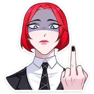 🖕 emoji Агенты без надписей @TgSticker Telegram sticker 10 of 48