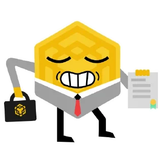 😁 emoji BNB CHAIN Telegram sticker 7 of 20