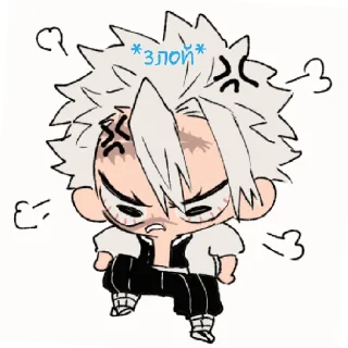 😡 emoji Чиби аниме Telegram sticker 13 of 20