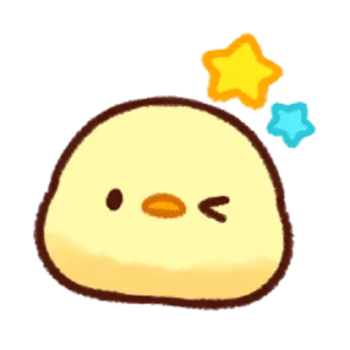 😉 emoji Soft and Cute Chicks Feelings @softandqt Telegram sticker 6 of 40