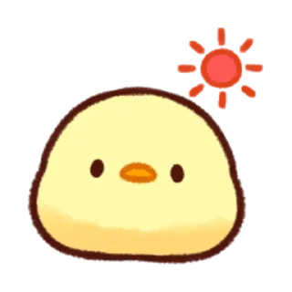 ☀️ emoji Soft and Cute Chicks Feelings @softandqt Telegram sticker 11 of 40