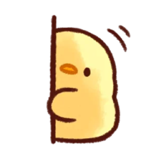 👀 emoji Soft and Cute Chicks Feelings @softandqt Telegram sticker 24 of 40