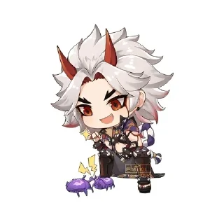 🤪 emoji чиби итто Telegram sticker 11 of 11