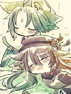 😴 emoji Сяо и Тао Telegram sticker 15 of 17