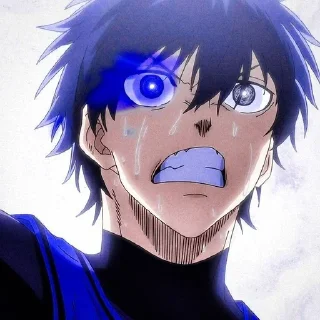 😡 emoji Блю лок @anime_sticks Telegram sticker 12 of 20