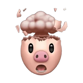 🤯 emoji Pig Telegram sticker 5 of 17