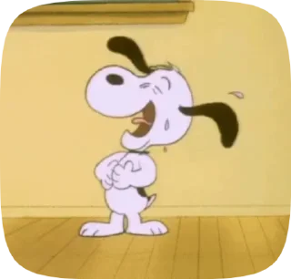 😄 emoji snoopy ★ Telegram sticker 6 of 25