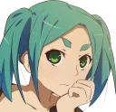 😕 emoji 斧乃木 余接 Telegram sticker 8 of 20