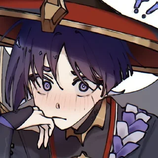 😧 emoji скарамучча. Telegram sticker 22 of 45