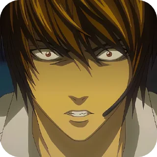 😨 emoji Light Yagami • @Earth928B Telegram sticker 16 of 70