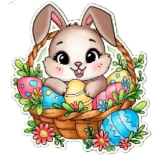 Sticker from Пасхальный кролик) @giiirkaa