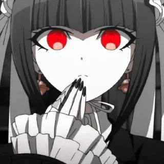 💋 emoji danganrompa season one.. Telegram sticker 17 of 48