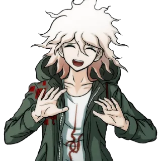 😅 emoji Nagito Komaeda Telegram sticker 10 of 35