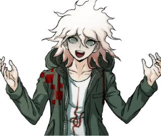 🙃 emoji Nagito Komaeda Telegram sticker 12 of 35