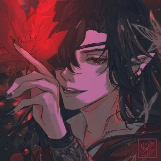 😏 emoji Hua Cheng Telegram sticker 15 of 49