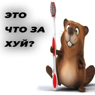 Sticker from Весёлый бобёр by @eldarglinkov