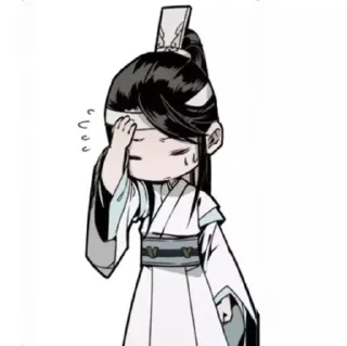 😓 emoji lan sizhui manhua Telegram sticker 16 of 57