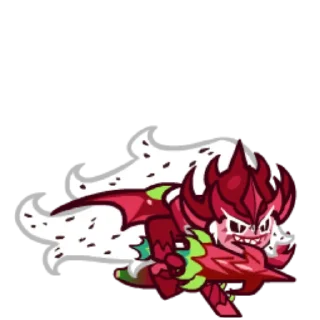 🔴 emoji Pitay Dragoon Cookie<3 Telegram sticker 17 of 43