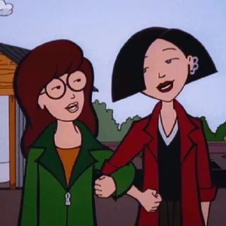 👯‍♀ emoji Daria Telegram sticker 10 of 14