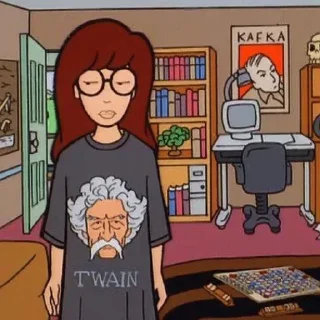 🤨 emoji Daria Telegram sticker 9 of 14