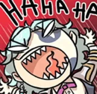😆 emoji Дотторе. Telegram sticker 9 of 35