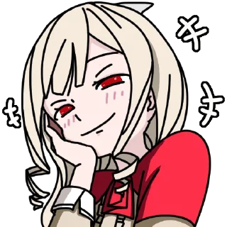 😏 emoji Kumo Desu ga Nani ka? Telegram sticker 20 of 85