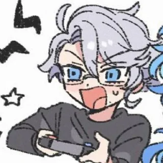 😠 emoji ИдиАзул канон 💙💜 Telegram sticker 13 of 99