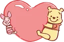 Sticker from Pooh and Piglet (Lovely) :: @line_stickers